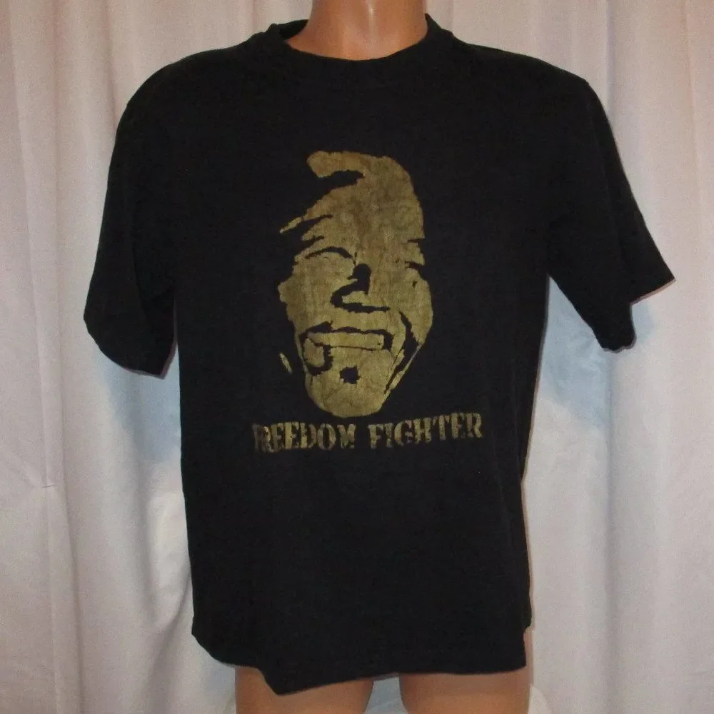 Freedom Fighter Nelson Mandela T Shirt XL Black - Picture 1 of 7